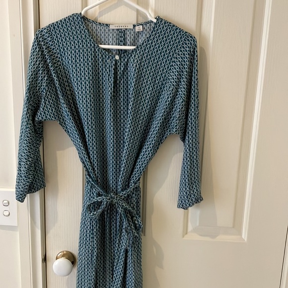 Trenery 3/4 green print dress - Picture 2 of 4